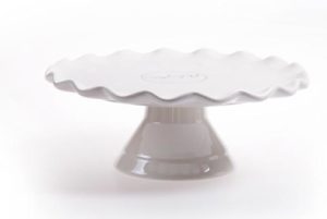 12″D Ceramic Wavy Edge Cake Stand – White<br>ARL-CH1407253-WX<span class='add_link close' onclick='add_link(this)' data-dismiss='modal'><span class='sku'>ARL-CH1407253-WX</span>Click to Add</span>