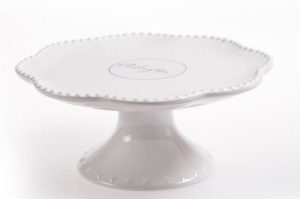 Luster Ceramic Bead Rimmed Cake Stand – White<br>ARL-CH1407259-WX<span class='add_link close' onclick='add_link(this)' data-dismiss='modal'><span class='sku'>ARL-CH1407259-WX</span>Click to Add</span>